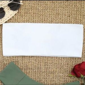 White Tube Top Bikini with Pads